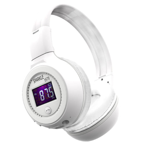 Fanatic B570 Bluetooth Headset with FM Radio, MP3 Player & Memory Card Slot - Wireless and Wired Stereo Headphones with Built-in Microphone