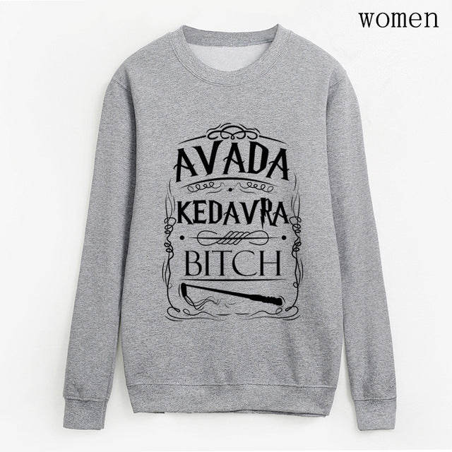 Grey Letter Pattern Print Round Neck Cotton Sweater - Autumn Winter Casual Long Sleeve Pullover (Size M)