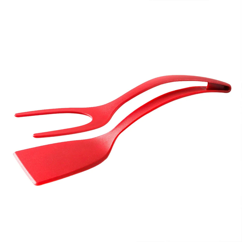 2 In 1 Spatula Tongs for Eggs Non Stick evlune
