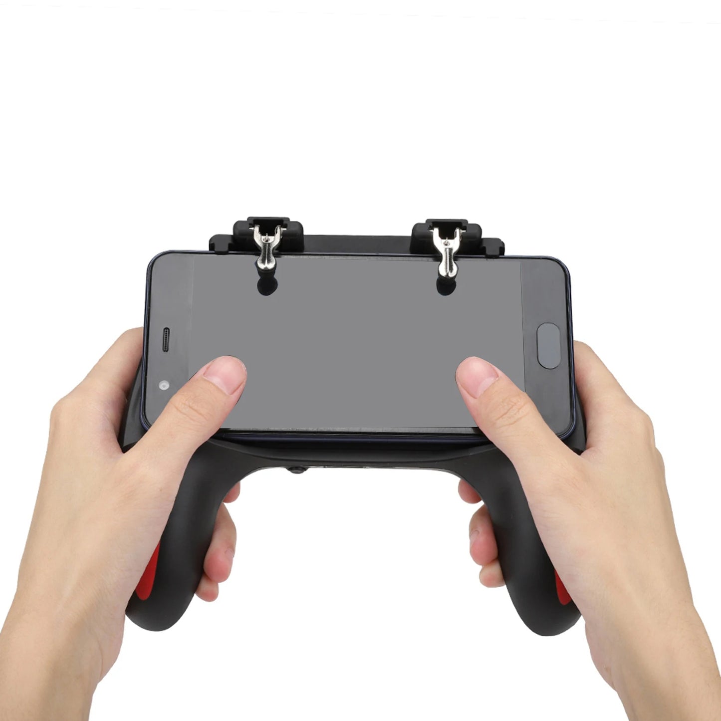H10ゲームパッド(スマートフォン用) - 冷却ファン、L1R1トリガー、2500mAhバッテリーパック搭載モバイルゲームコントローラー - PUBG、Call of Duty、Fortnite用5-in-1ゲームグリップ - 4.7-7インチAndroidおよびiOSデバイス対応