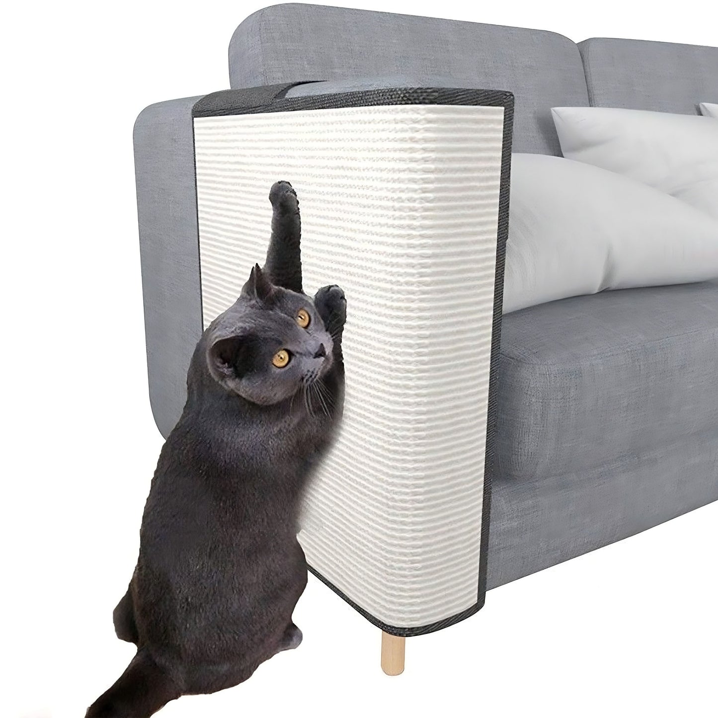 Cat Scratch Sofa Protector Natural Sisal Linen Furniture Guard evlune