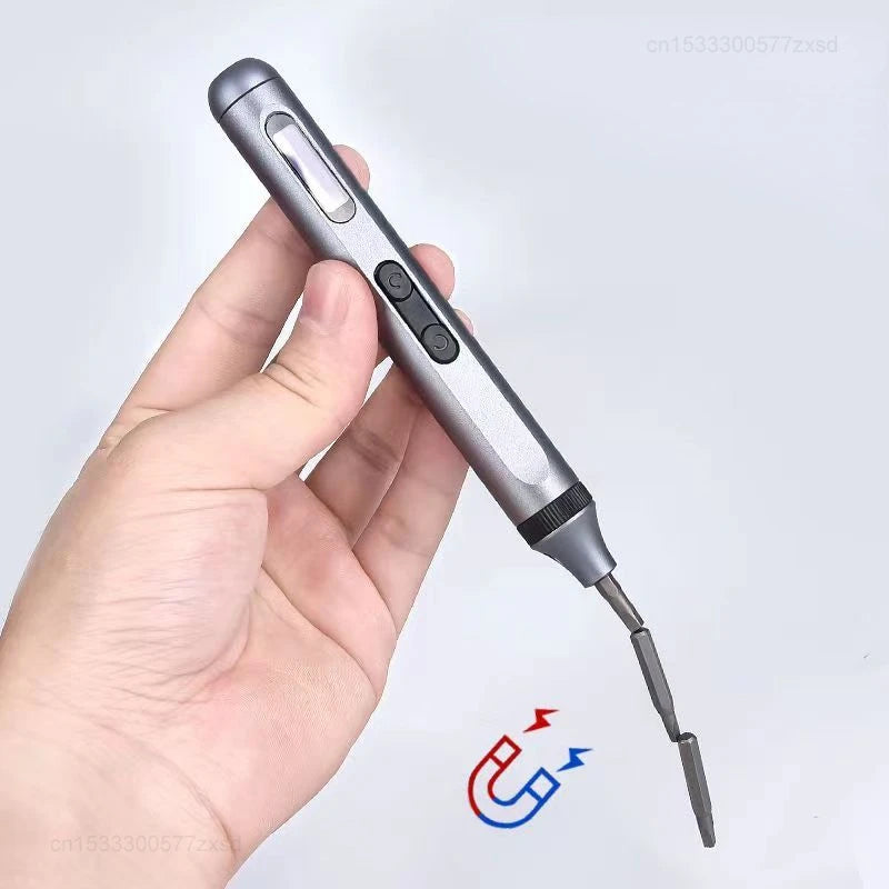 Electric Screwdriver Set Magnetic Bits LED Light Cordless evlune