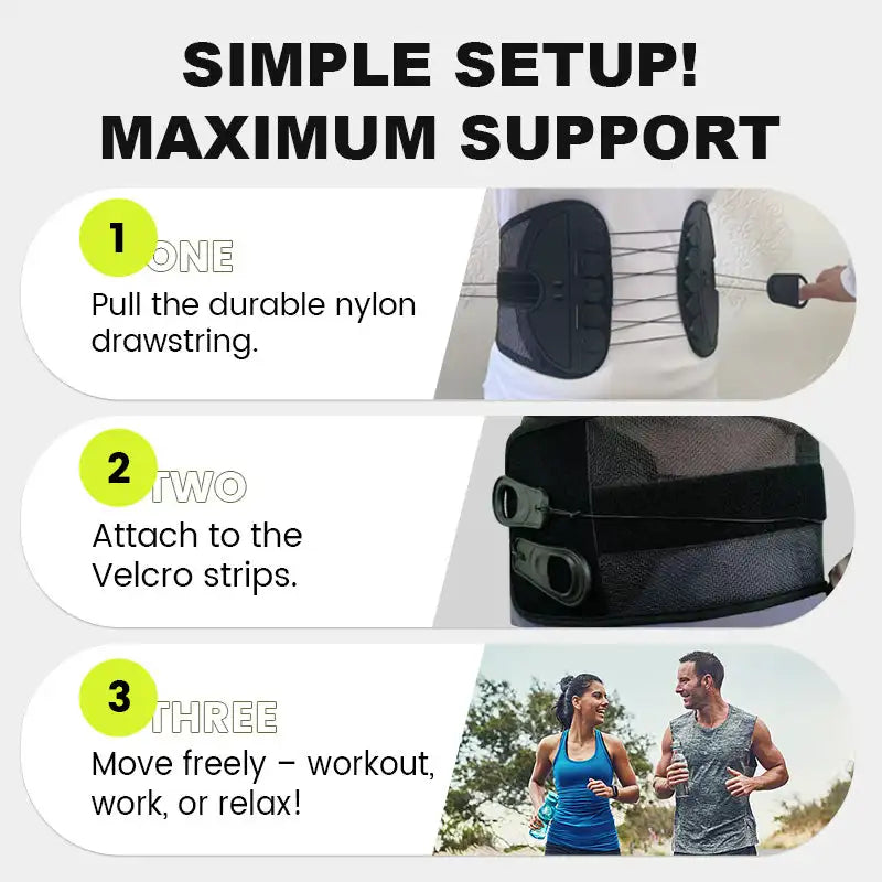 Lumbar Belt Double Adjustment Support evlune