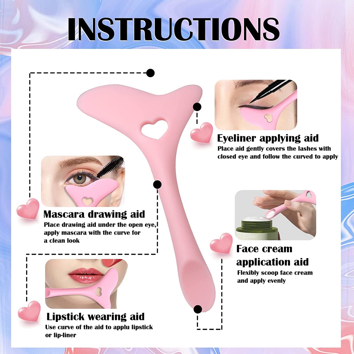 Mascara Shield Reusable Silicone Stencil evlune