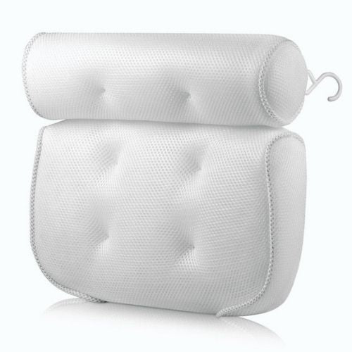 Neck Back Support Bathtub Pillow 2 Panel Headrest Waterproof Spa Relaxation evlune