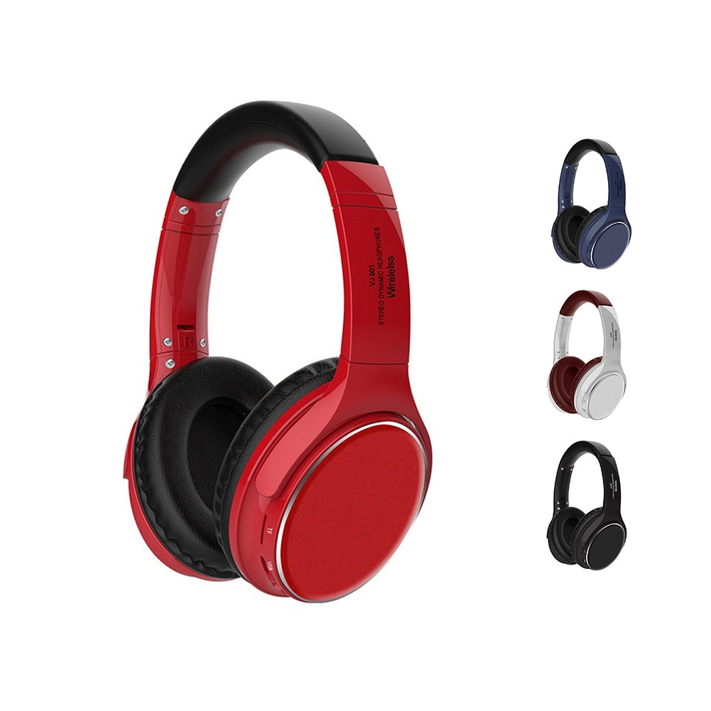 VJ901 Wireless Headphones Over Ear Wireless Headphones Foldable Lightweight Headset With TF Card Mode blue