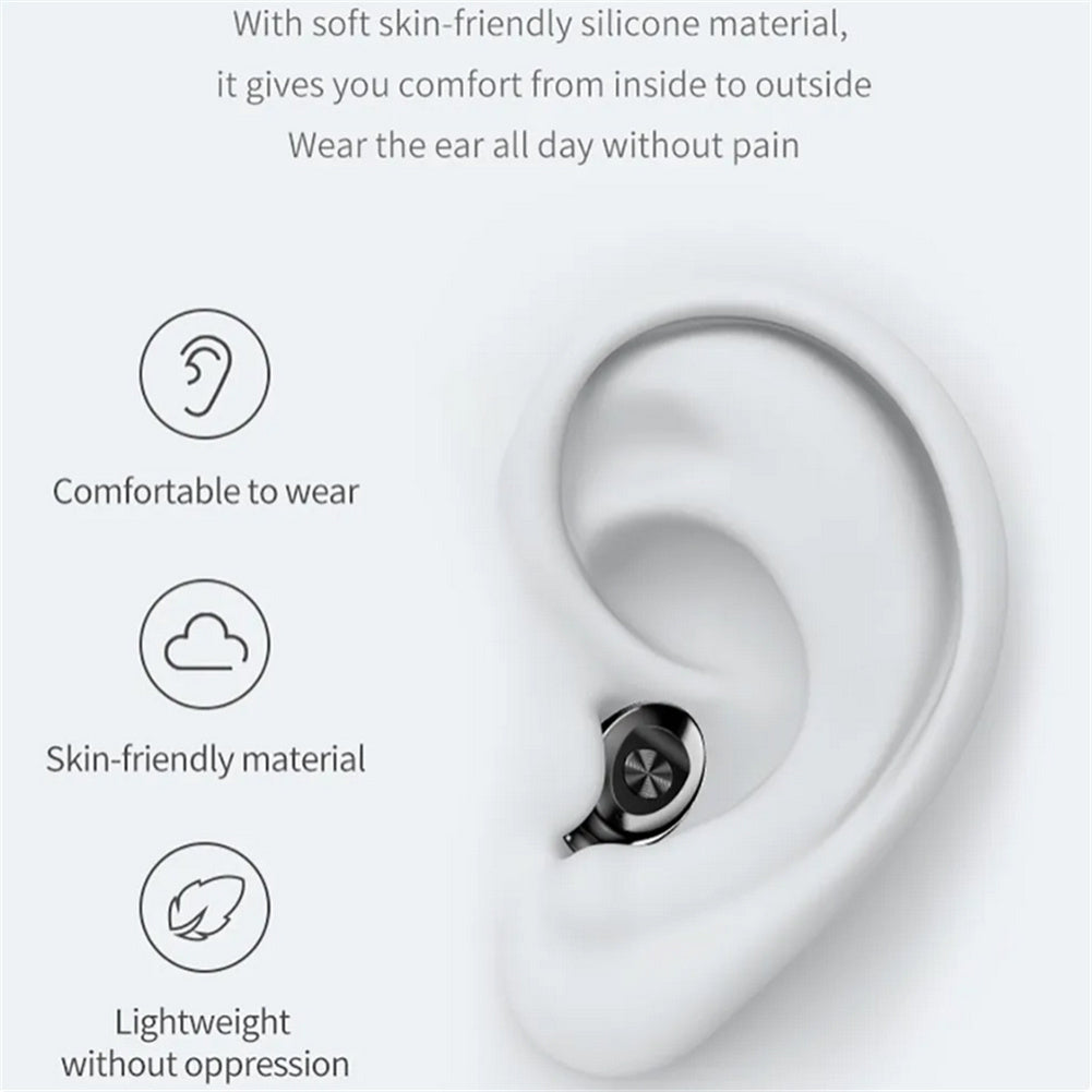XG8 Wireless Earbuds Ultra Long Playtime Sleeping Headphones with Power Display Charging Case - Bluetooth 5.0 Waterproof Sports Earbuds for Running Working Out - Pink