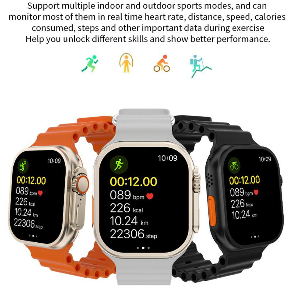 I9 Ultra Max 2.19 Inch Smart Watch with Bluetooth Calling - Advanced Fitness Tracker with Heart Rate, Blood Oxygen Monitor, ECG & Games