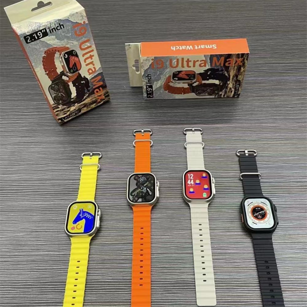 I9 Ultra Max 2.19 Inch Smart Watch with Bluetooth Calling - Advanced Fitness Tracker with Heart Rate, Blood Oxygen Monitor, ECG & Games