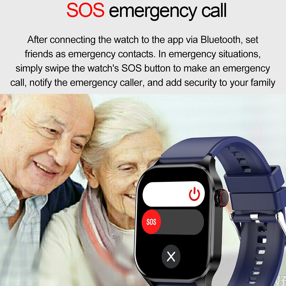 T98 Pink Smart Watch with Blood Oxygen, Blood Pressure, Heart Rate & Sleep Monitor - 2.04 Inch AMOLED Display for Smartphones