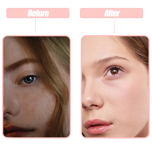 مرآة مكياج LED قابلة لإعادة الشحن مع واقي شمس للسيارة ومرآة زينة 60 مصباح LED و3 أوضاع إضاءة evlune