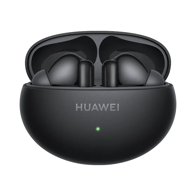 Black Huawei FreeBuds 6i (T0019) Wireless Earbuds with Intelligent Dynamic ANC 3.0, 11mm Quad-Magnet Driver, 35-Hour Battery Life, Bluetooth 5.3, IP54 Water-Resistant True Wireless Headphones