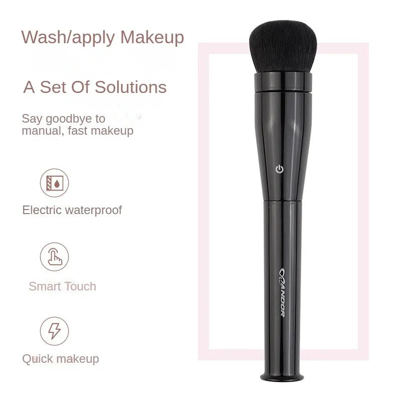 Vibration 3 in 1 Electric Makeup Brush 360° Automatic Rotation evlune