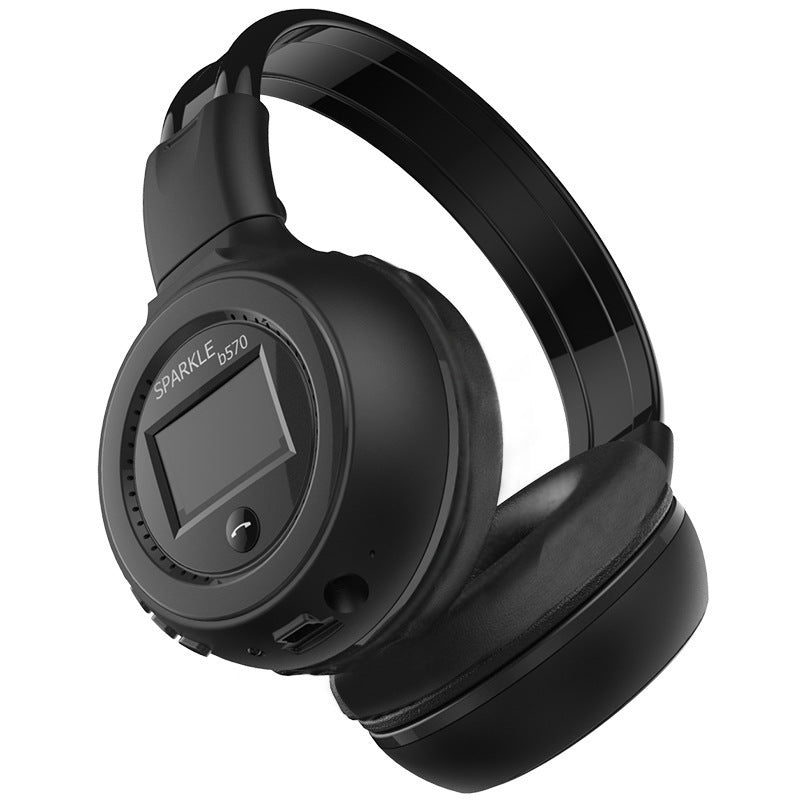 Fanatic B570 Bluetooth Headset with FM Radio, MP3 Player & Memory Card Slot - Wireless and Wired Stereo Headphones with Built-in Microphone