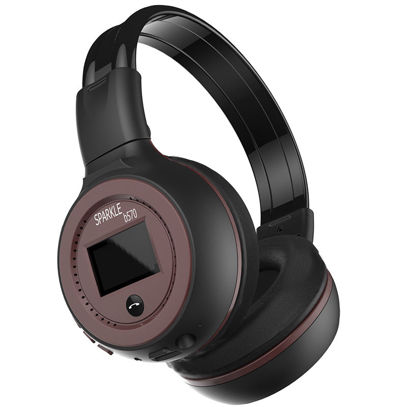 Fanatic B570 Bluetooth Headset with FM Radio, MP3 Player & Memory Card Slot - Wireless and Wired Stereo Headphones with Built-in Microphone