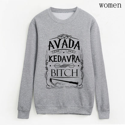 Grey Letter Pattern Print Round Neck Cotton Sweater - Autumn Winter Casual Long Sleeve Pullover (Size M)