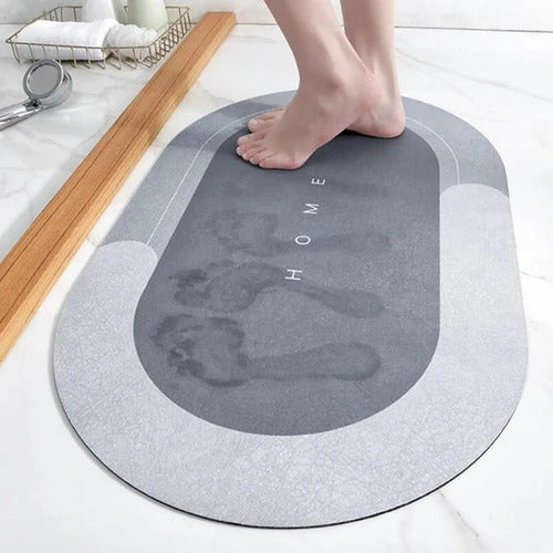 Quick-Dry Non-Slip Absorbent Floor Mat - Water and Oil Stain Resistant PVC Velvet Kitchen Mat