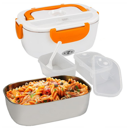 2 in 1 Electric Lunch Box PTC Heating 12V 24V 110V evlune