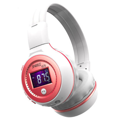 Fanatic B570 Bluetooth Headset with FM Radio, MP3 Player & Memory Card Slot - Wireless and Wired Stereo Headphones with Built-in Microphone