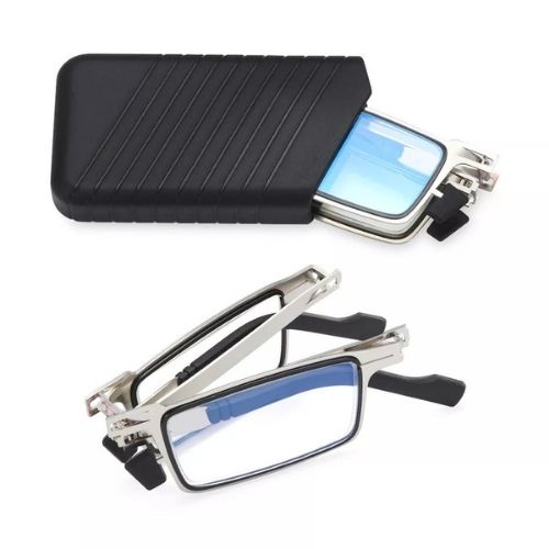 2x Foldable Reading Glasses Blue Light Filter Compact Portable Readers Computer Screen Eye Protection evlune