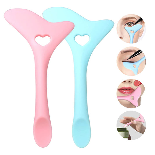 2x Reusable Silicone Eyeliner Makeup Stencil Perfect Winged Eyeliner Guide evlune