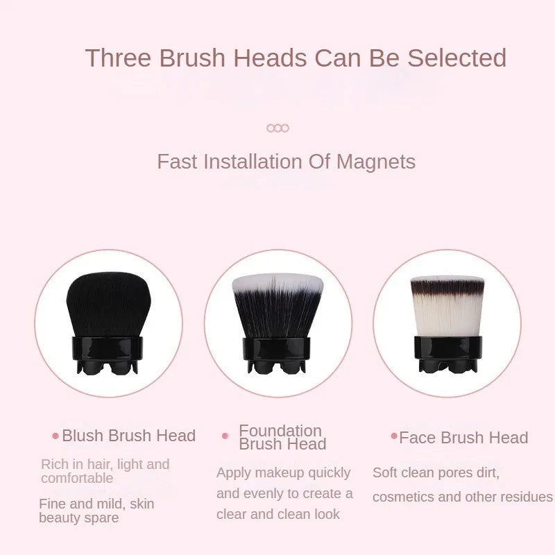360° Automatic Rotation 3 in 1 Electric Makeup Brush Vibration evlune