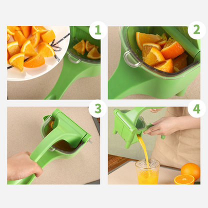 Multifunctional Hand Juicer Squeezer - Heavy Duty Metal Alloy Citrus Press for Lemons, Limes, Oranges and Pomegranates