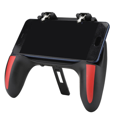 H10ゲームパッド（スマートフォン用） - 冷却ファン、L1R1トリガー、2500mAhバッテリーパック搭載モバイルゲームコントローラー - PUBG、Call of Duty、Fortnite用5-in-1ゲームグリップ - 4.7-7インチAndroidおよびiOSデバイス対応

