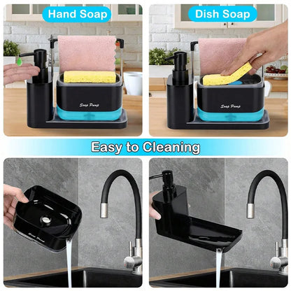 5 in 1 Bathroom Kitchen Soap Dispenser evlune