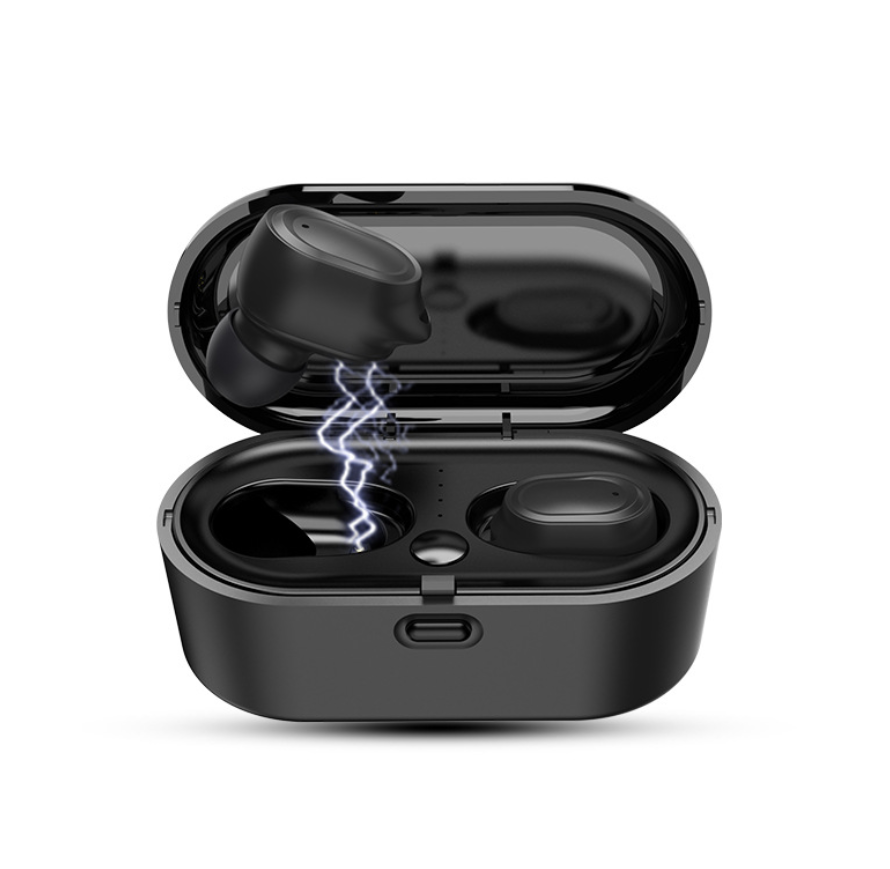 Waterproof True Wireless Stereo Bluetooth 5.0 In-Ear Earbuds - Bilateral Dual Ear Headphones