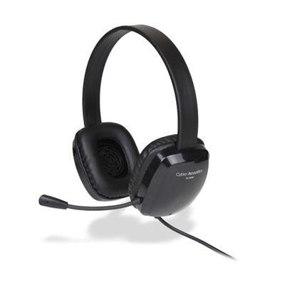 Cyber Acoustics AC-6008 K12 Stereo Headset with Noise Canceling Microphone - Single 3.5mm Combo Plug for Classroom, Chromebook, and Student Use