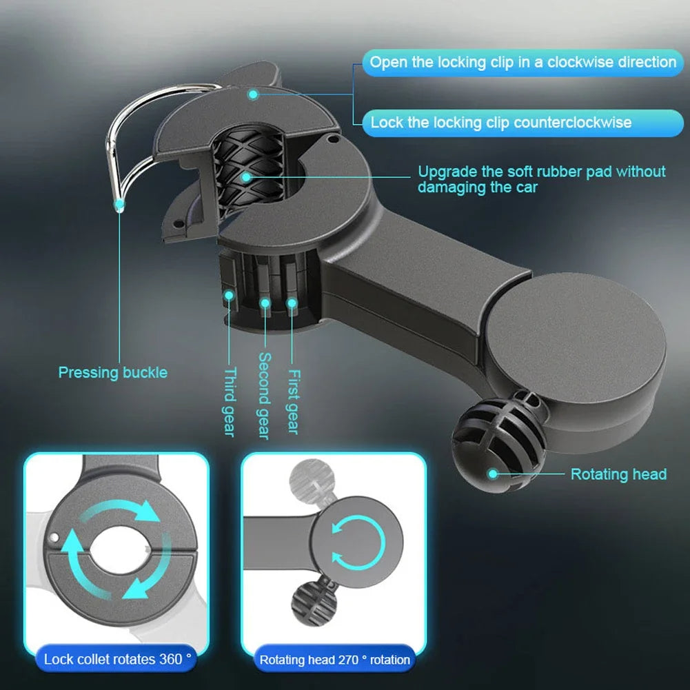 Adjustable Dual Head Car Seat Fan evlune
