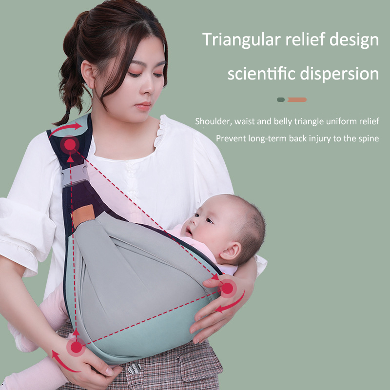 Adjustable Straps Breathable Mesh Baby Shoulder Carrier evlune