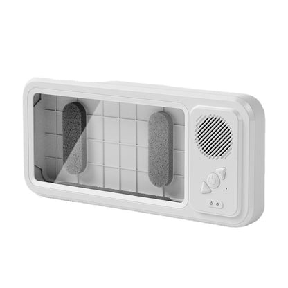 Anti Fog Shower Phone Holder with Wireless Speaker evlune