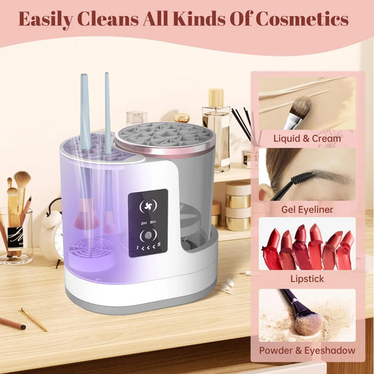 Automatic USB Powered Brush Cleaner 3 in 1 Electric Makeup Brush Cleaner Machine evlune