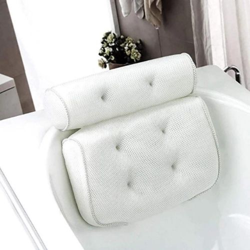 Bathtub Pillow 2 Panel Headrest Neck Back Support Waterproof Spa Bath Pillow Relaxation evlune
=