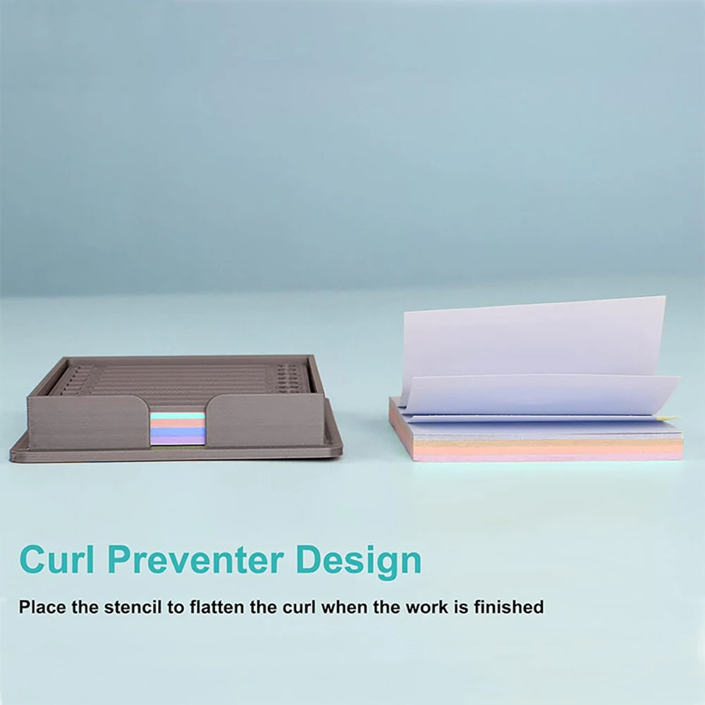 Checklists Sticky Note Holder with Template 3x3 Organizer Dispenser evlune
