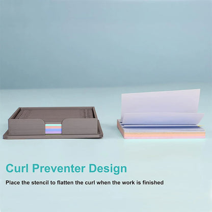 Checklists Sticky Note Holder with Template 3x3 Organizer Dispenser evlune