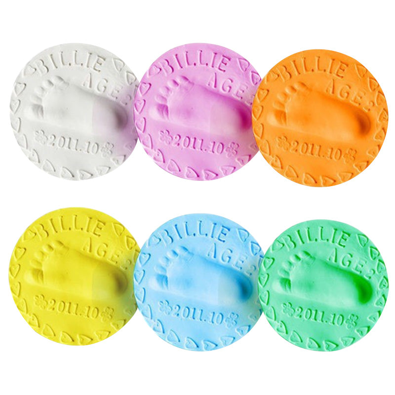 مجموعة بصمة قدم من الطين للأطفال من إيفلون