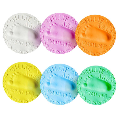 مجموعة بصمة قدم من الطين للأطفال من إيفلون