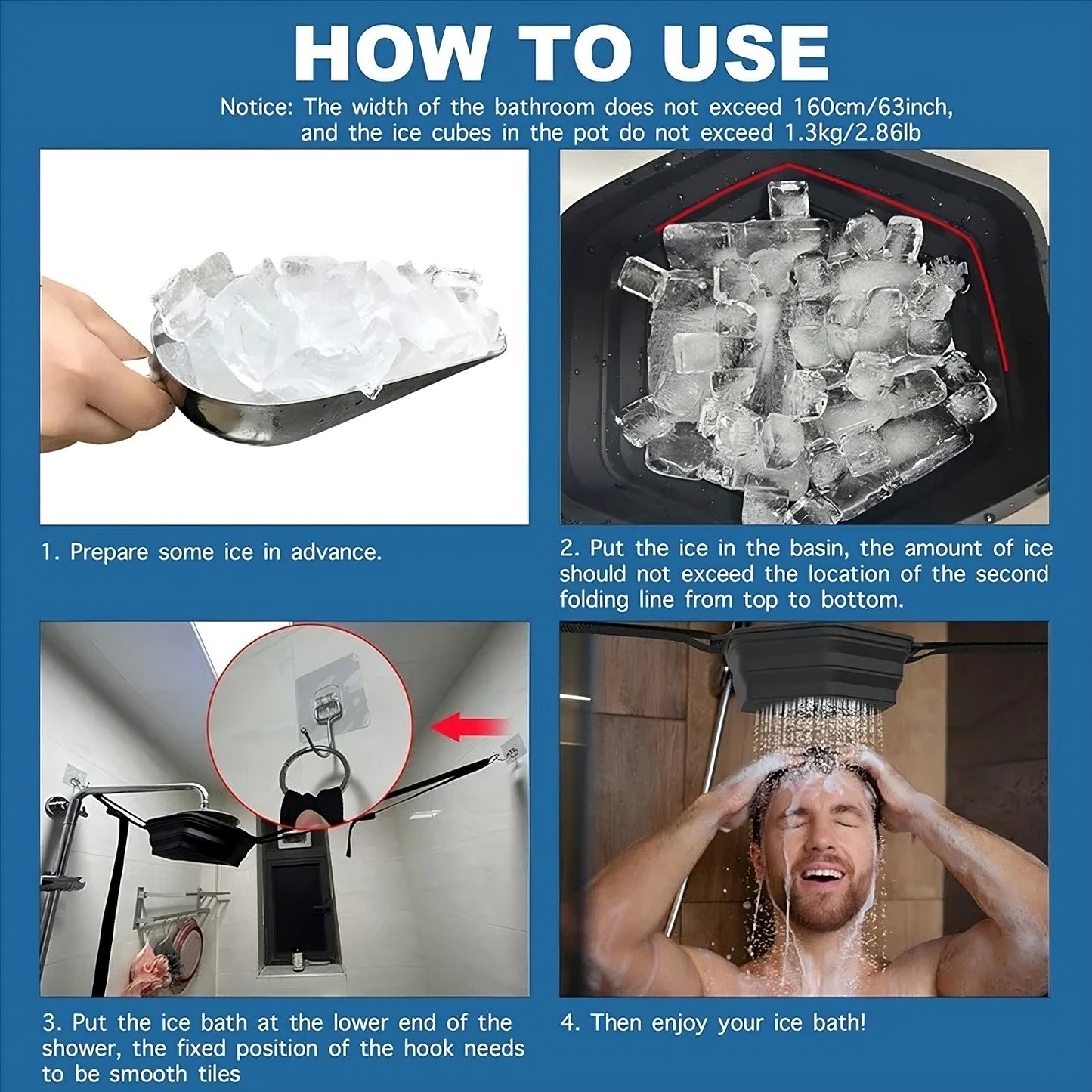 Cold Shower Head Attachment Therapy evlune