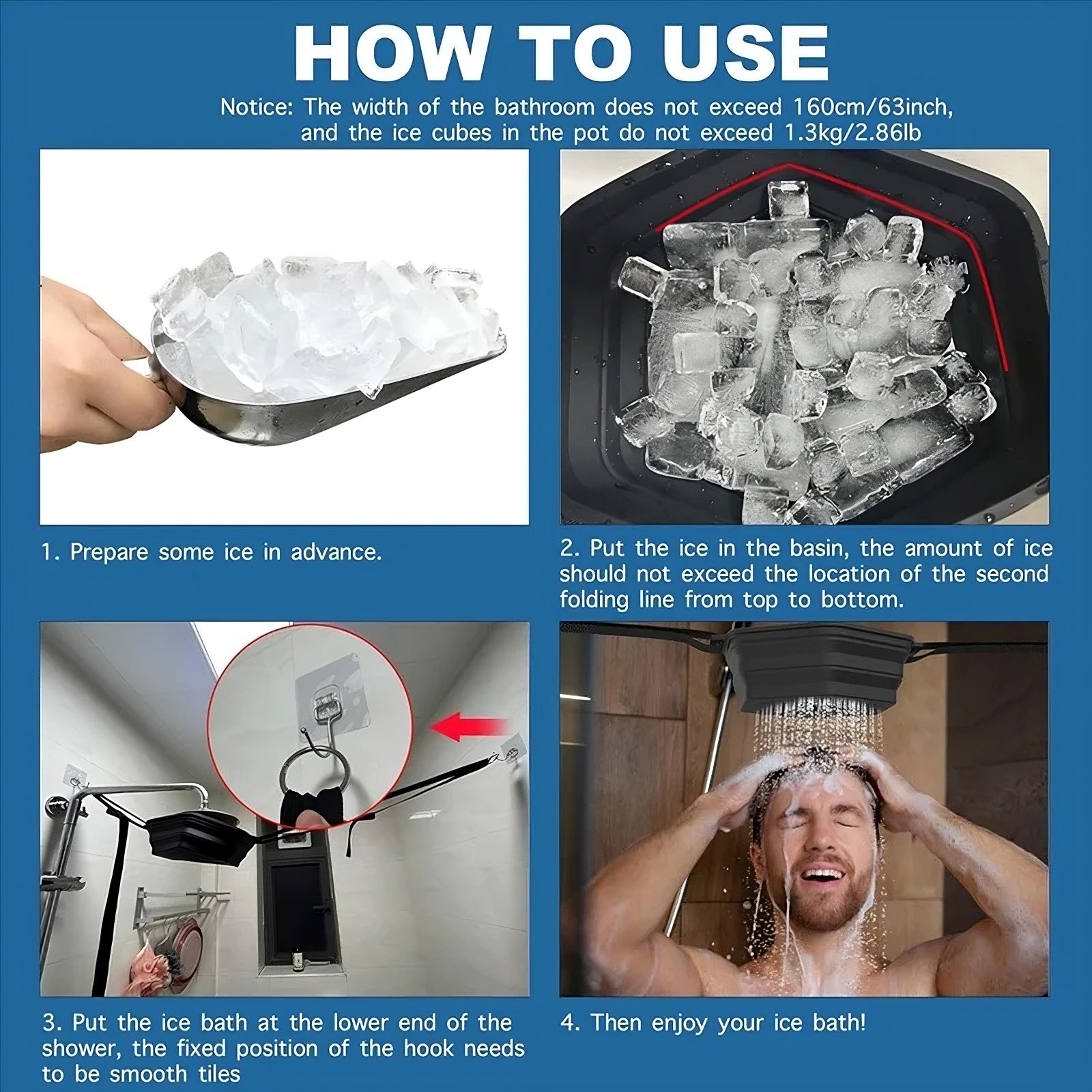 Cold Shower Head Attachment Therapy evlune