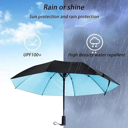 Portable Cooling Umbrella with Built-in Fan and Misting System - 3-in-1 UV Protection Personal Shade