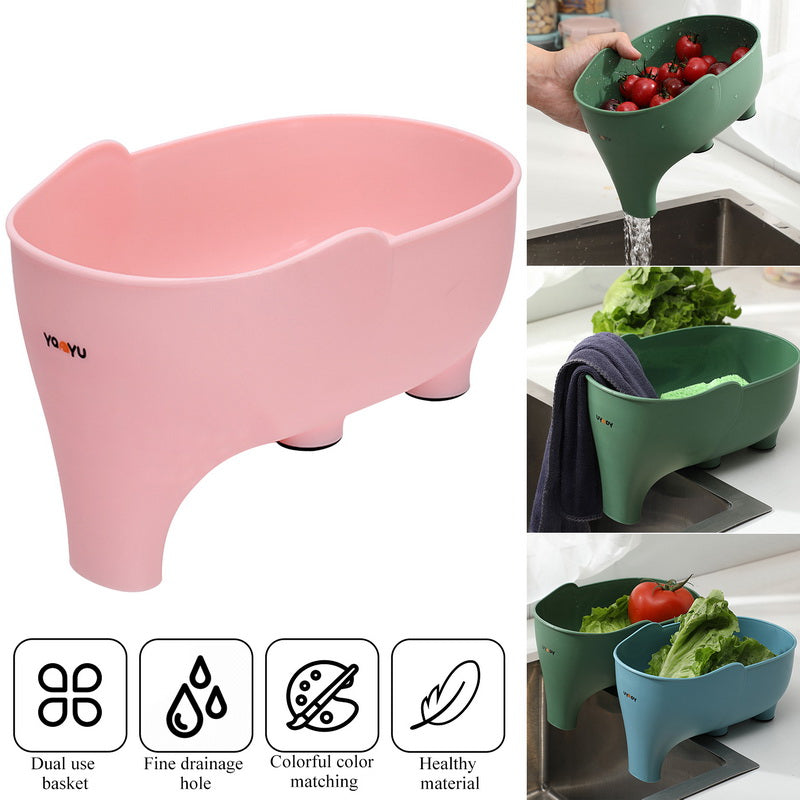 Double Elephant Baskets Sink Strainer evlune
