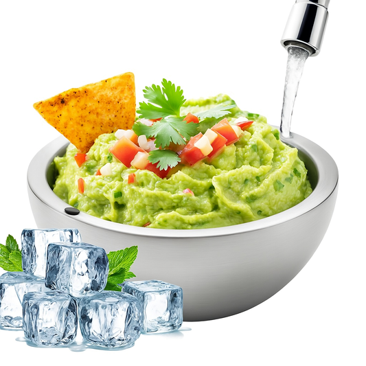 Double Wall Stainless Steel Cooling Bowl