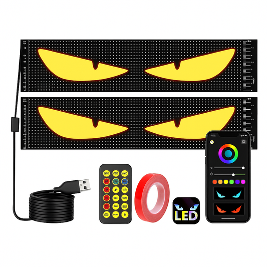 Dynamic Big Eye Lights For Windshield LED evlune