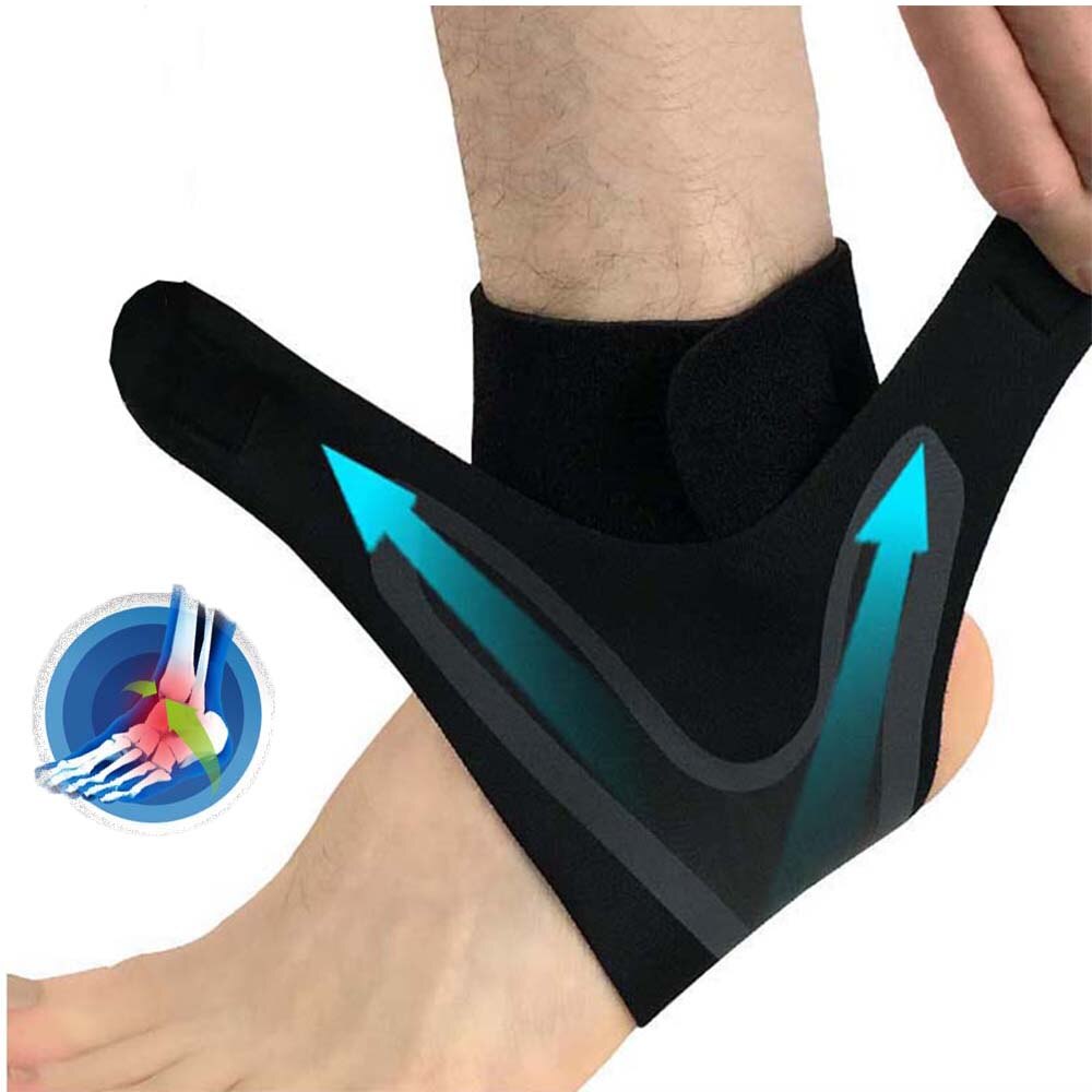 Elastic Compression Sleeve Ankle Support Pain Relief Sports Recovery evlune