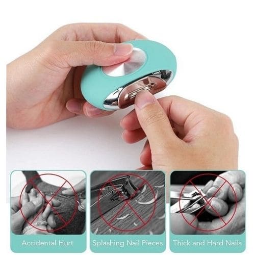 Electric Nail Clipper Safe Automatic Baby Nail Trimmer evlune