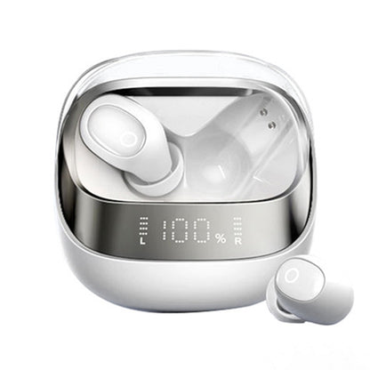 Wireless Bluetooth 5.3 Headphones with Digital Display - IPX4 Waterproof In-Ear Earbuds with Jerry Chip, 8+ Hour Battery Life (DB2)