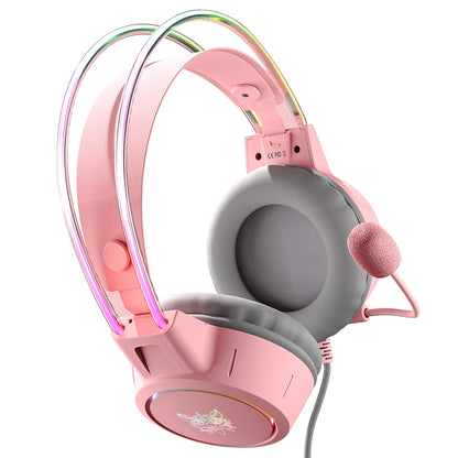 ONIKUMA X15 PRO RGB Gaming Headset with Noise Cancelling Microphone - Wired Surround Sound PC Gaming Headphones with Dynamic RGB Lighting for PC, PS4, Xbox, Battle Royale Games - Black